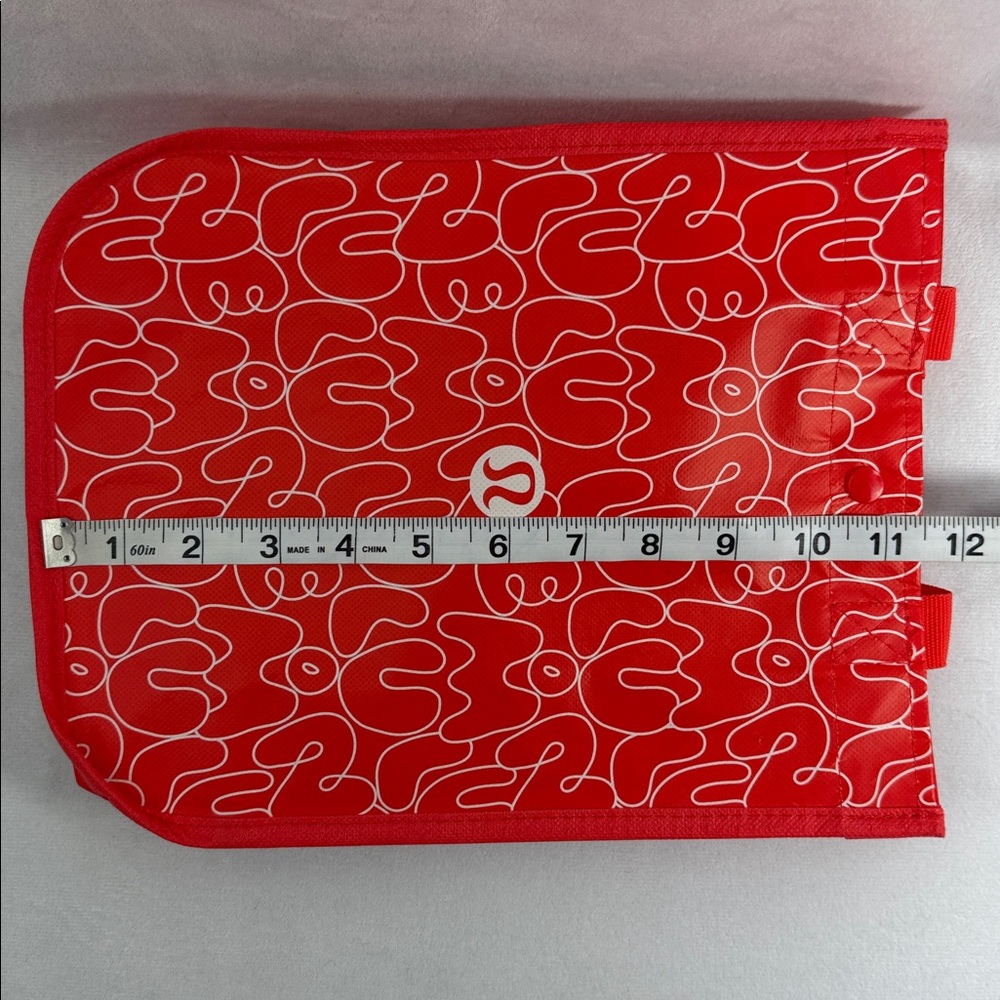 Lululemon Athletica Red Graphic Bubble Logo Tote - Picture 9 of 10
